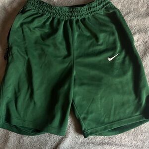 Nike Men's Dark Green Athletic Shorts